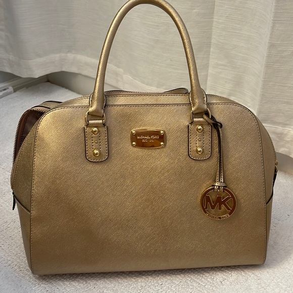Gold Michael Kors Purse - Picture 2 of 7